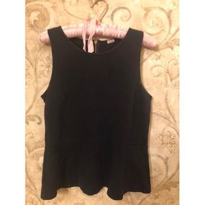 J. Crew Navy Peplum Top